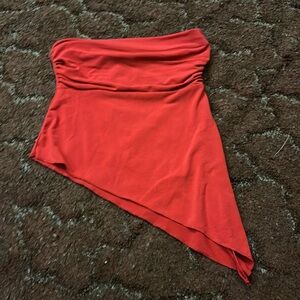 Red tube top